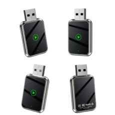 کارپلی و اندروید اتو مدل Wireless CarPlay/Android Auto Q1J به همراه مبدل USB به USB-C