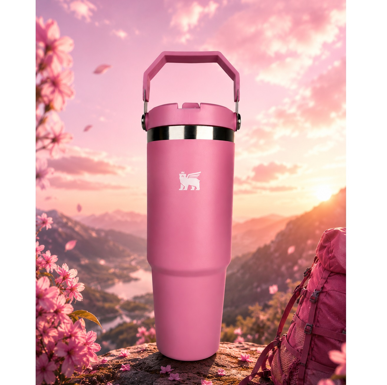 تراول ماگ مدل  GO ICEFLOW FLIP STRAW گنجایش 0.89 لیتر