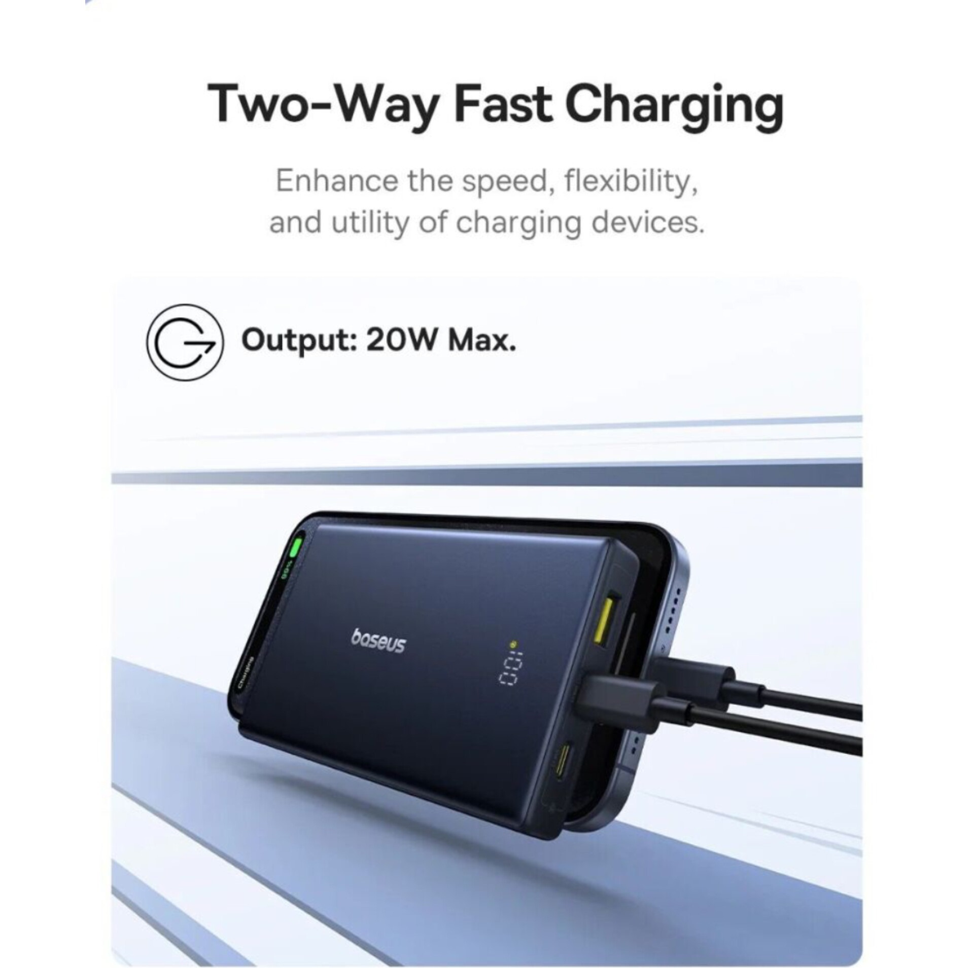 پاوربانک بیسوس مدل PicoGo 20W ظرفیت 10000 میلی آمپر ساعت