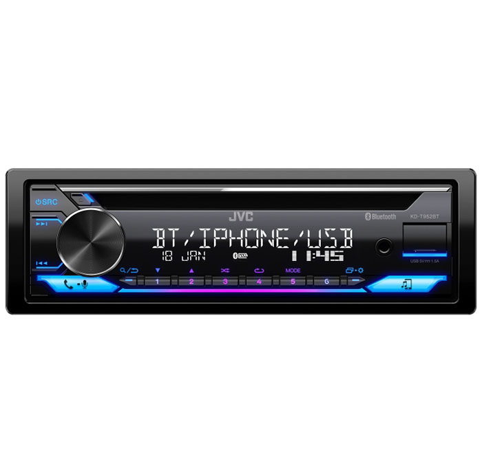 پخش کننده خودرو جی وی سی مدل KD-T952BT