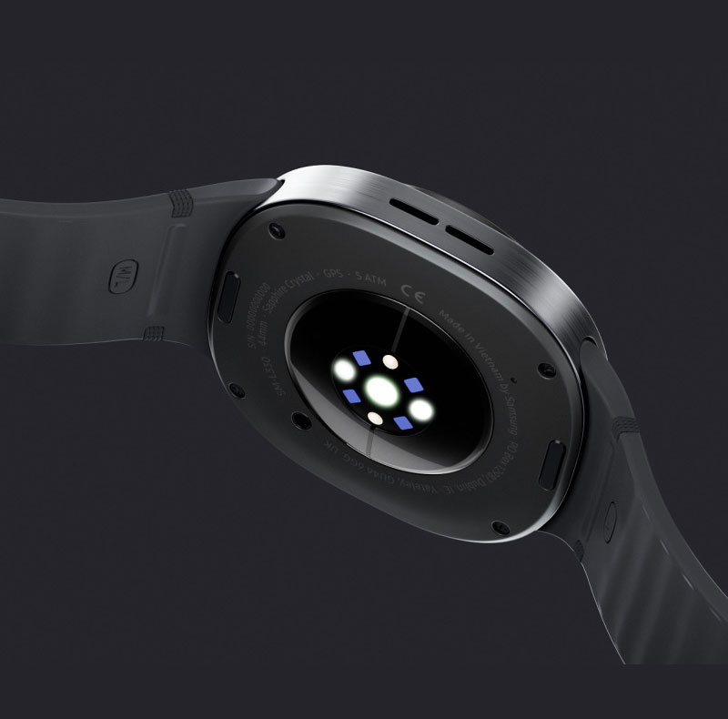 ساعت هوشمند 40 میلیمتری سامسونگ مدل Galaxy Watch 8 با بند پلاستیکی