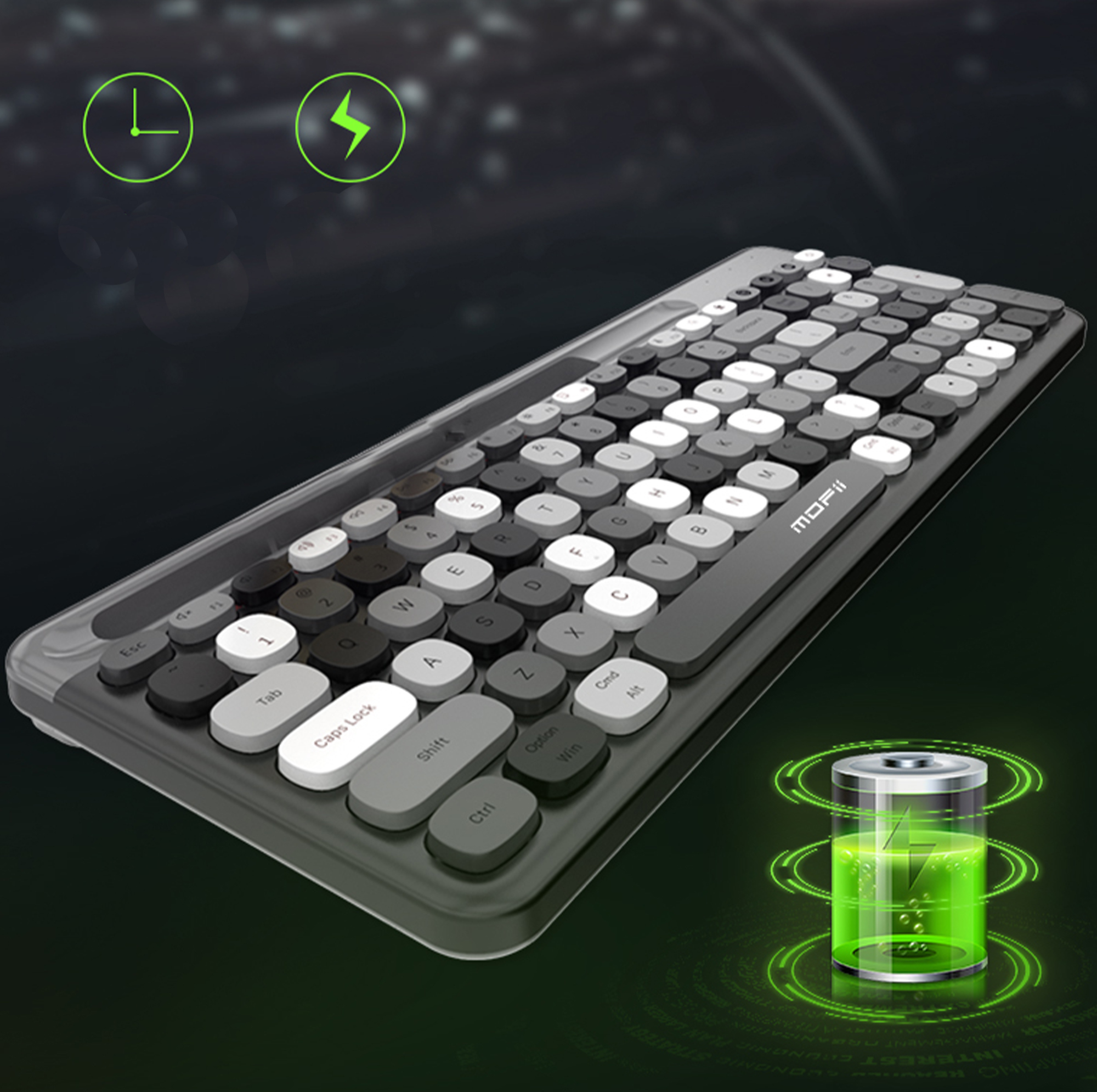 کیبورد بی سیم مافی مدل 888BT، سوییچ ممبران، Tenkeyless