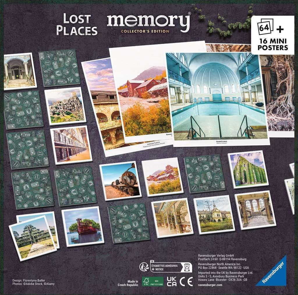 بازی فکری راونزبرگر مدل Memory Lost Places کد  23499 مناسب برای 6 سال به بالا