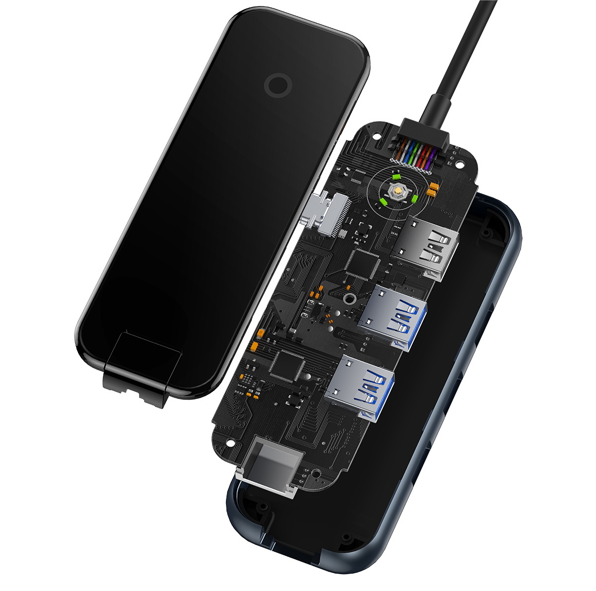 هاب 5 پورت USB-C  بیسوس مدل WKJZ010113