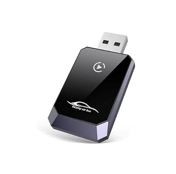 کارپلی و اندروید اتو مدل Wireless CarPlay/Android Auto Q1Y به همراه مبدل USB به USB-C