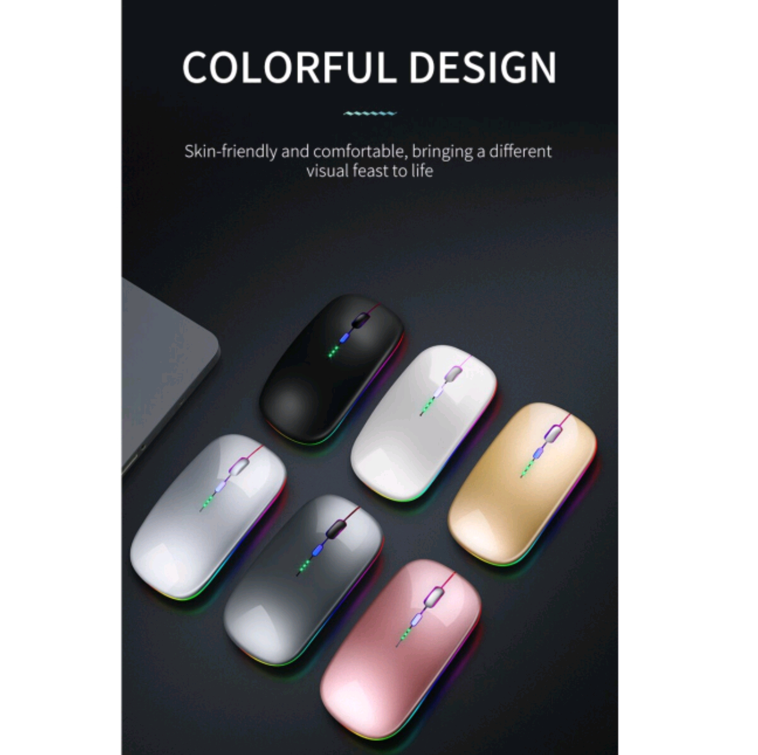 ماوس بی سیم مدل Silent RGB