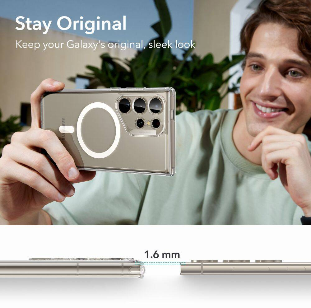 کاور قاب تک مدل مگ سیف magsafe مناسب برای گوشی موبایل سامسونگ Galaxy S24 ULTRA