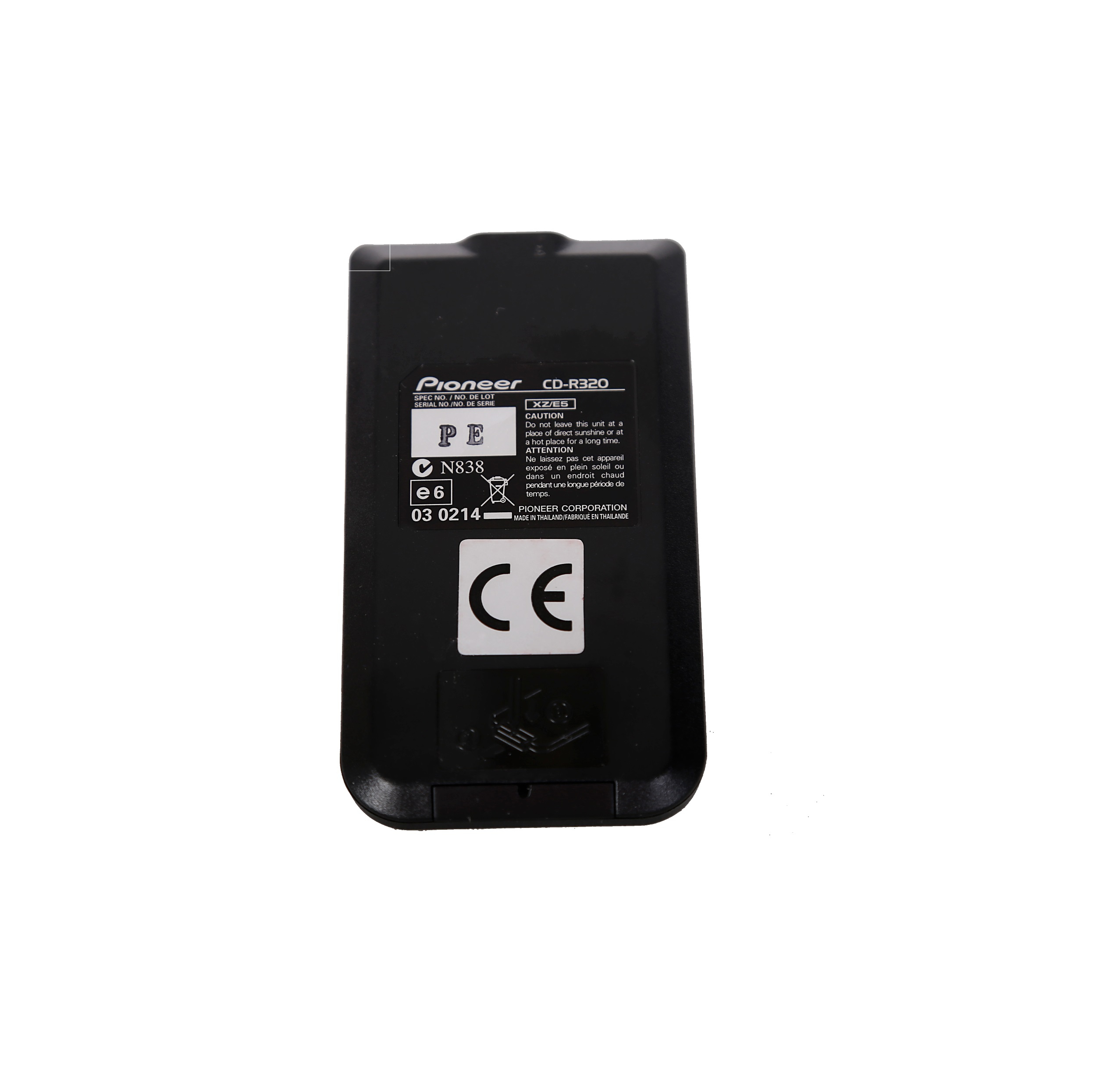 ریموت کنترل پایونیر مدل CD-R320
