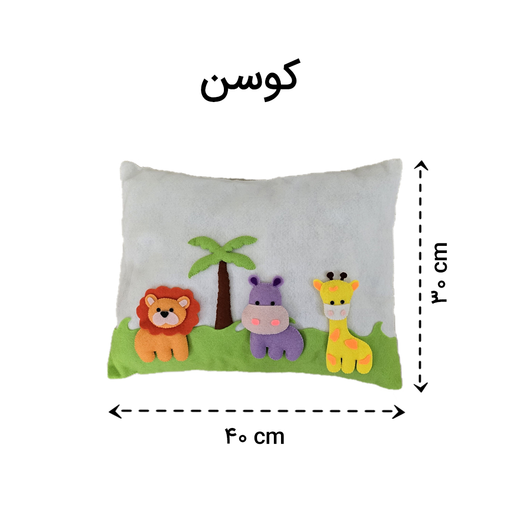 کوسن کودک مدل جنگل حیوانات