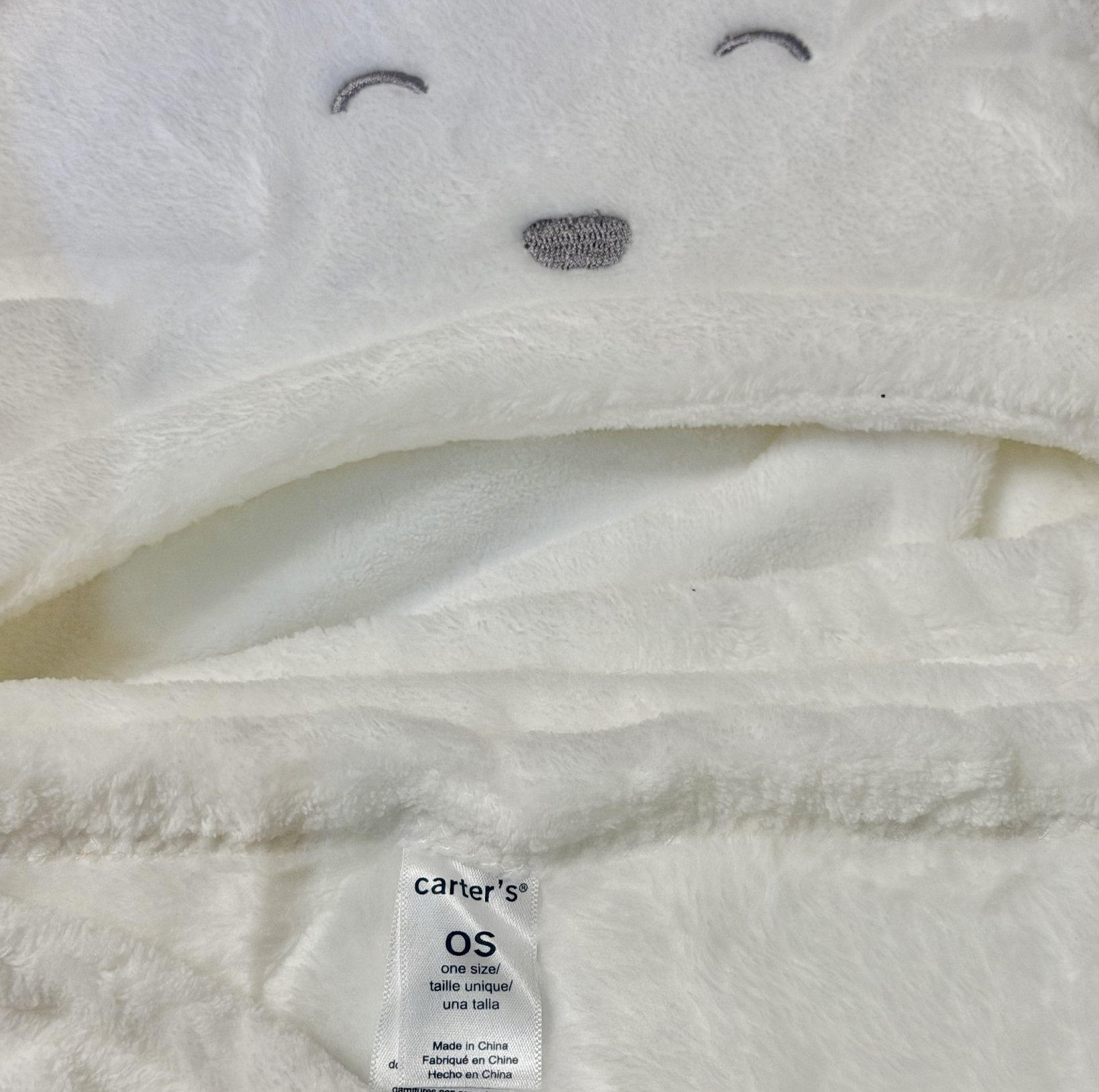 پتو نوزاد کارترز مدل BEAR-W ابعاد 95×70 سانتی متر