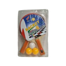 راکت پینگ پنگ مدل RACKET به همراه توپ مجموعه 5 عددی