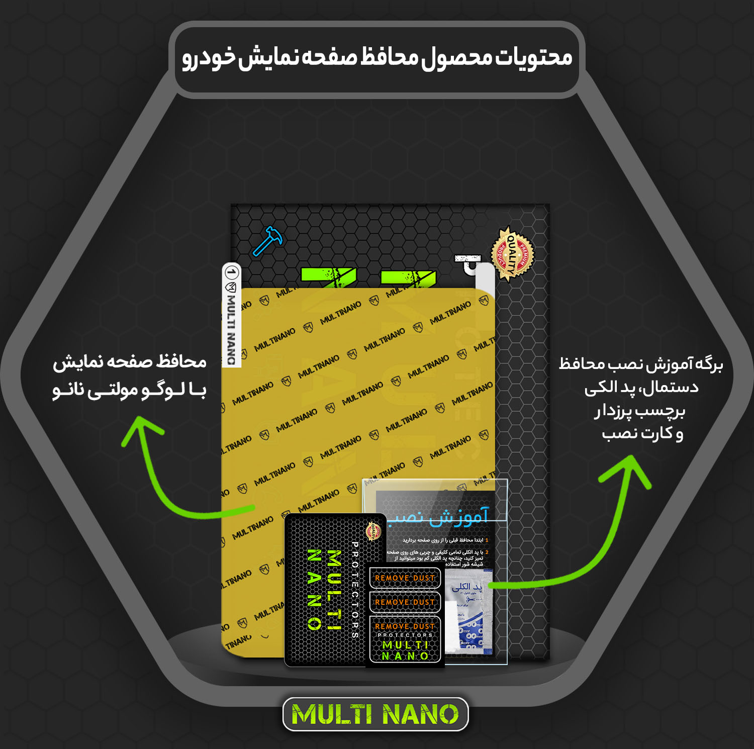 محافظ صفحه نمایش خودرو مولتی نانو مدل X-S1N مناسب برای میتسوبیشی اوتلندر