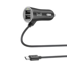 شارژر فندکی 17وات بودی مدل CC068TB1 به همراه کابل USB-C