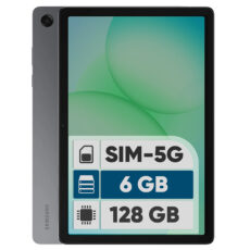 تبلت 11 اینچ سامسونگ مدل Galaxy Tab A11 Plus 5G، ظرفیت 128 گیگابایت و رم 6 گیگابایت، قابلیت پشتیبانی از سیم کارت، رزولوشن دوربین 8 مگاپیکسل، به همراه شارژر دیواری 25 وات سامسونگ مدل EP-TA800