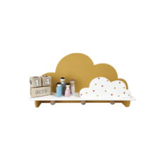شلف دیواری اتاق کودک طرح ابر مدل MKids52-OCHRE
