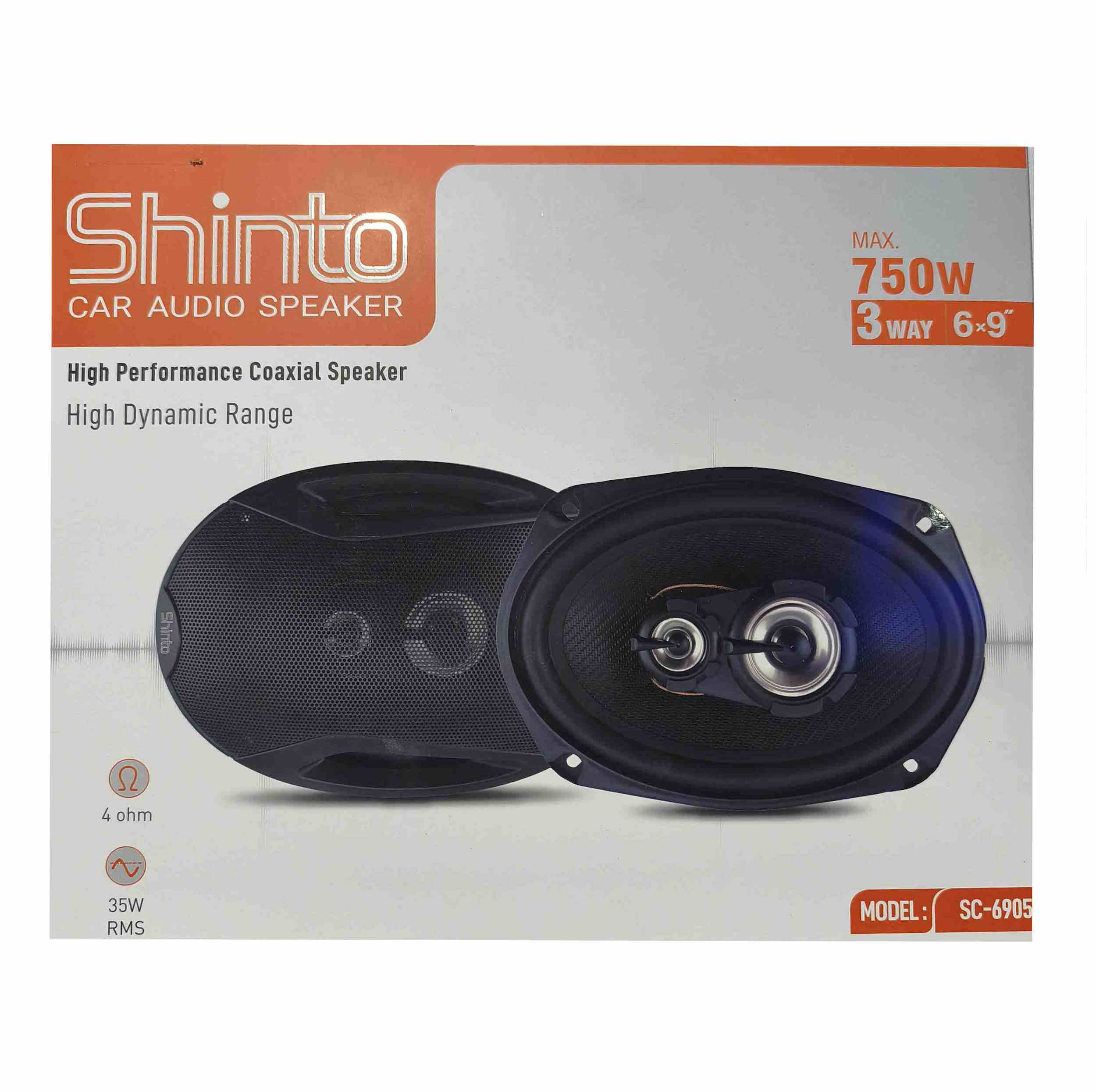 اسپیکر پشت خودرو شینتو مدل sc-6905 سایز 6×9 اینچ بسته دو عددی