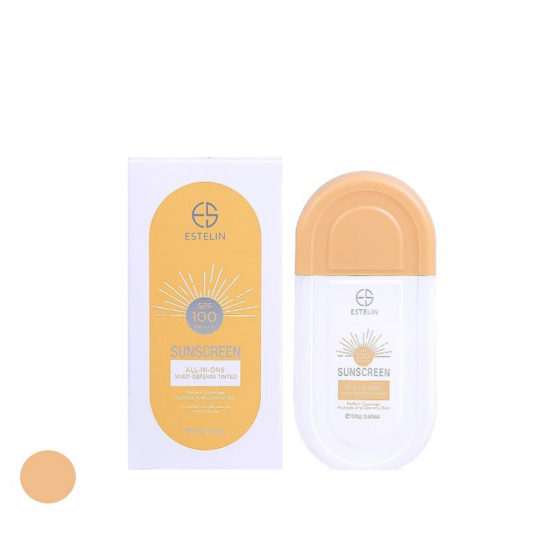 کرم ضد آفتاب رنگی استیلن، SPF 100، مدل All-In-One، مناسب انواع پوست با تنالیته متوسط و حجم 100 میلیلیتر، ضدآب، محافظتکننده در برابر اشعههای UVA و UVB و مرطوبکننده، PA+++، آبرسانی عمیق و طولانیمدت پوست، با ماندگاری 2 ساعته