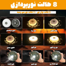 چراغ کمپینگ مدل چند منظوره ریسه دار