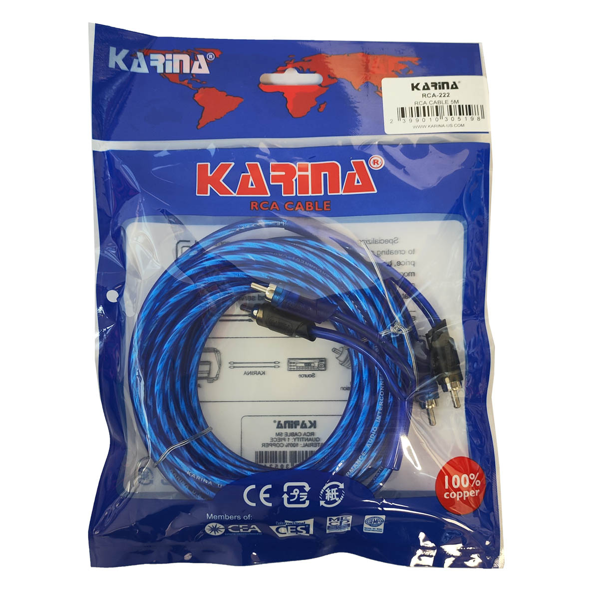 کابل آرسی کارینا مدل RCA-222