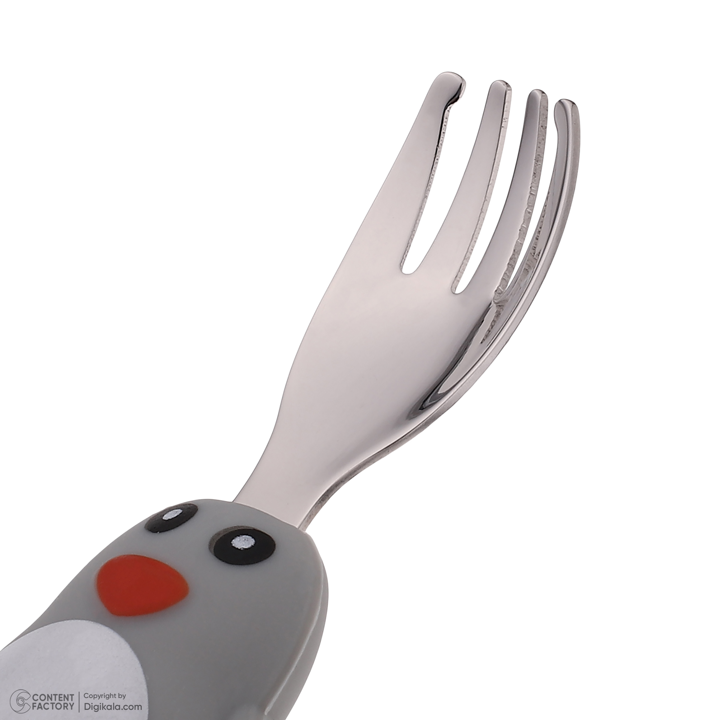 قاشق و چنگال کودک مدل Penguin بسته 2 عددی