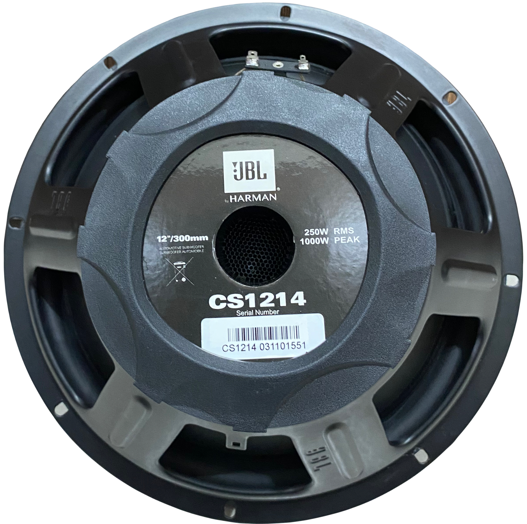 ساب ووفر پشت خودرو جی بی ال مدل CS1214 سایز 12 اینچ