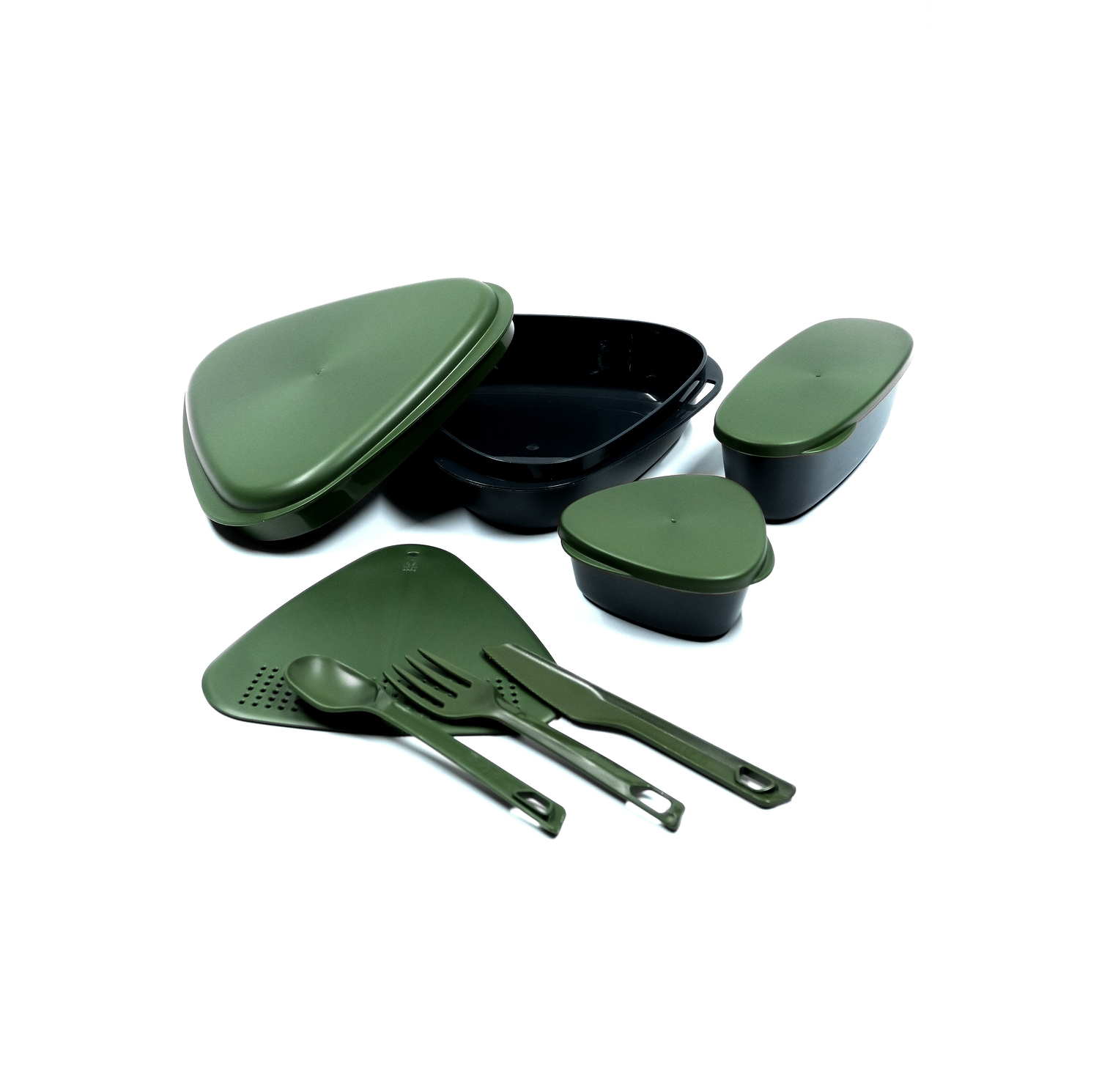 مجموعه 8 عددی ظروف سفری مدل لانچ کیت مثلثی
