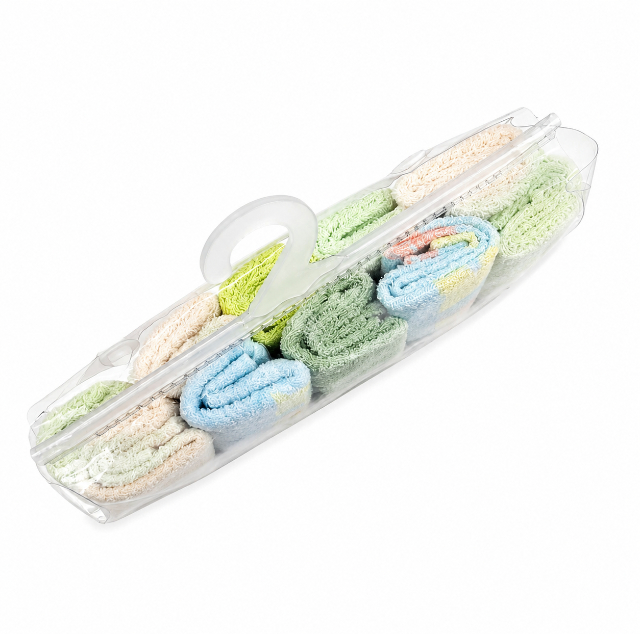 حوله دست و صورت نوزاد ایس ایز مدل اقیانوس سایز 23x23x0.3 سانتیمتر مجموعه 10 عددی