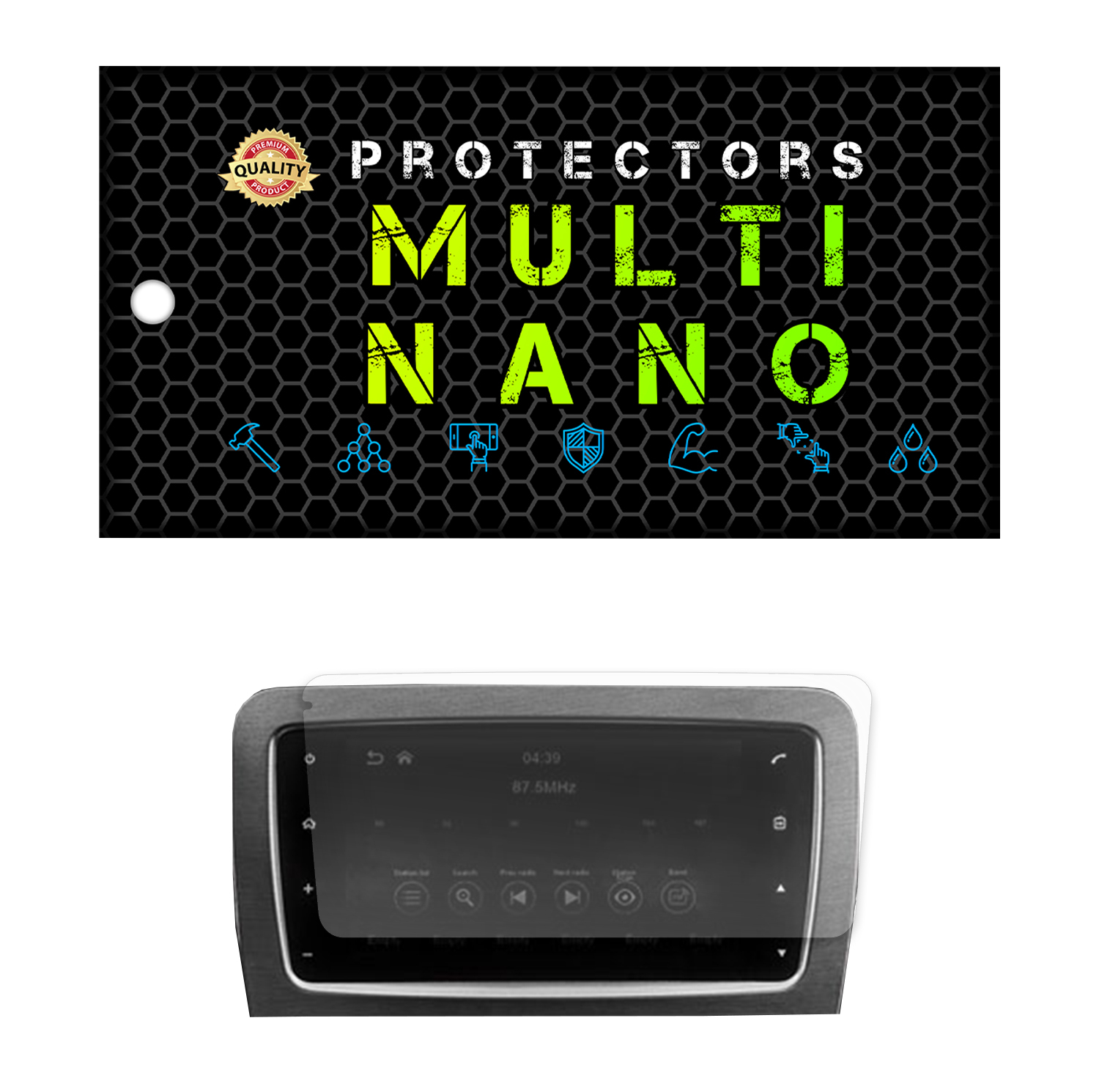 محافظ صفحه نمایش آنتی رفلکس مانیتور خودرو مولتی نانو مدل X-S1M مناسب برای کی ام سی T8