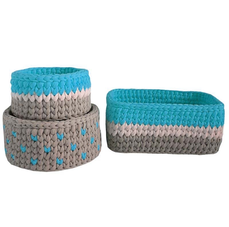 ست سبد وسایل کودک مدل Kids Storage Basket مجموعه 3 عددی