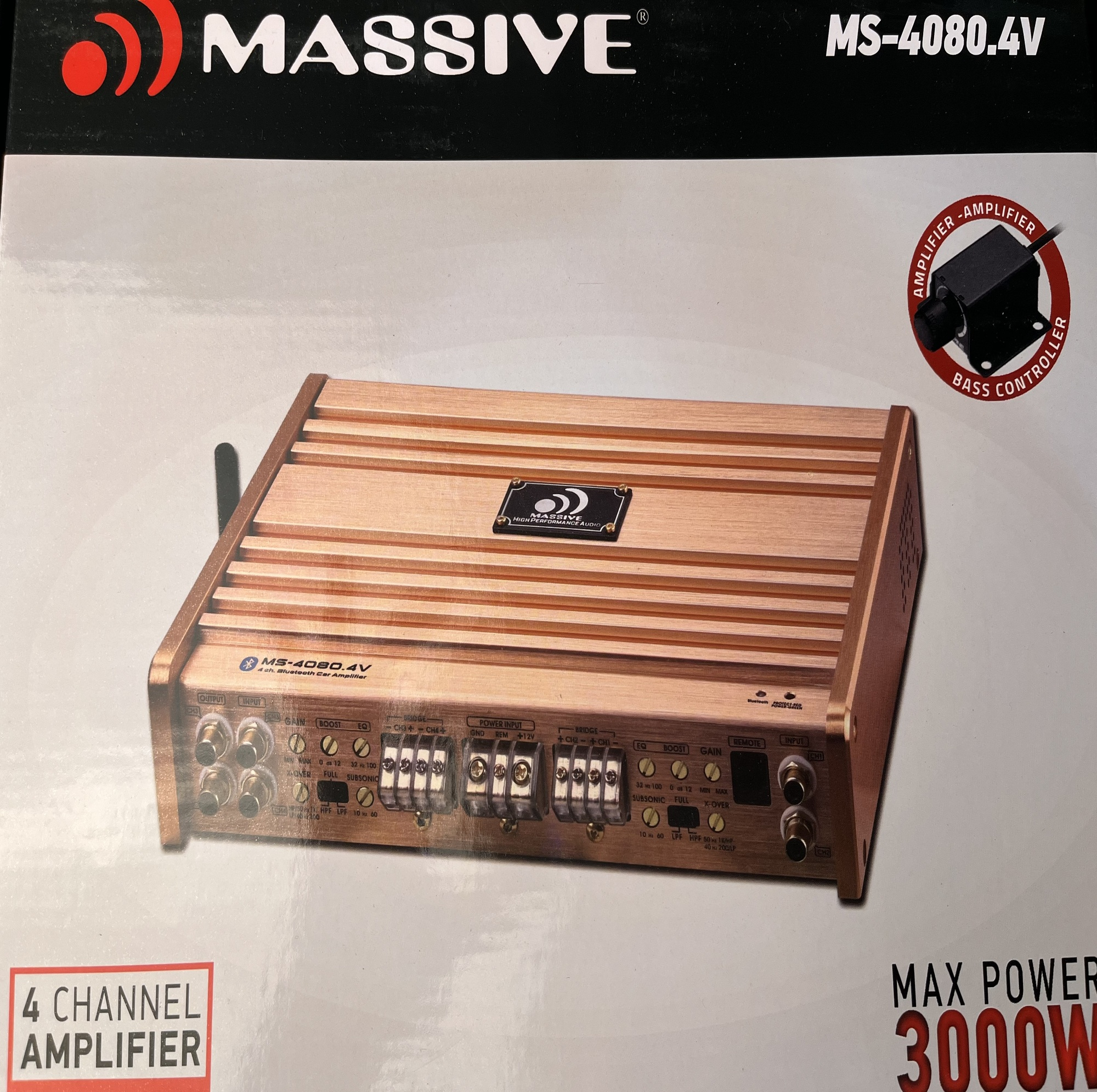 آمپلی فایر خودرو 4 کانال مدل MS-4080.4V
