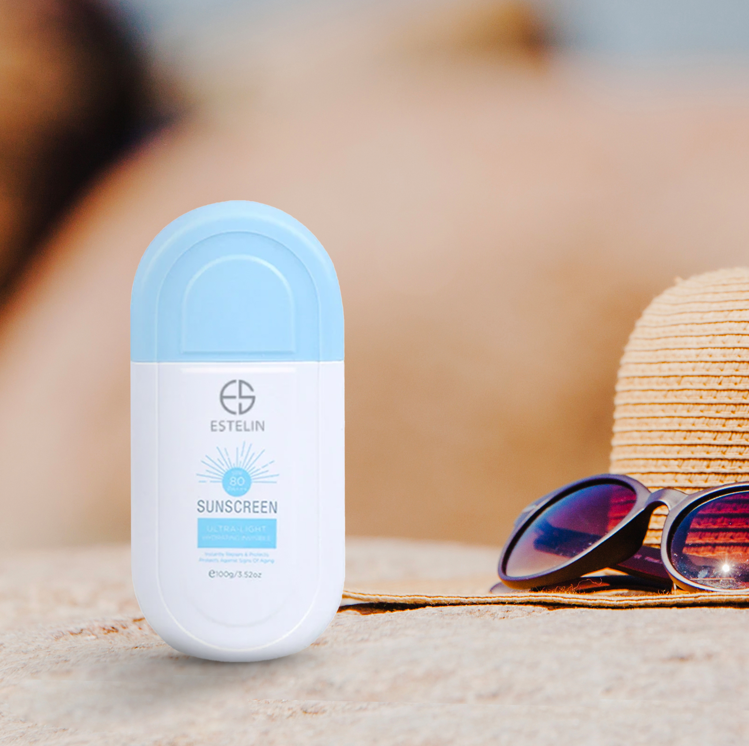 کرم ضد آفتاب بیرنگ استلین، 80 SPF، مدل ultra، مناسب انواع پوست با حجم 100 میلی لیتر، محافظتکننده در برابر اشعههای UVA و UVB، مرطوبکننده، فاقد پارابن، PA+++، ضد پیری، دارای فرمولاسیون فاقد چربی، با ماندگاری 3 ساعته