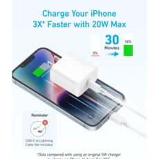 شارژر دیواری 20 وات انکر مدل Select Charger A2347
