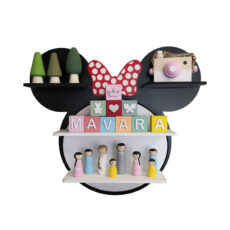شلف دیواری اتاق کودک طرح میکی موس مدل MKids51