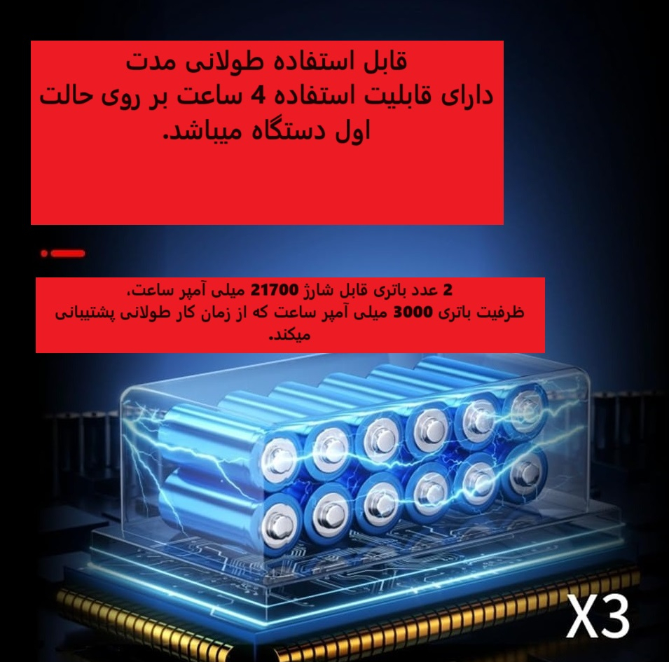 پمپ باد شارژی مدل Violent Fan X3