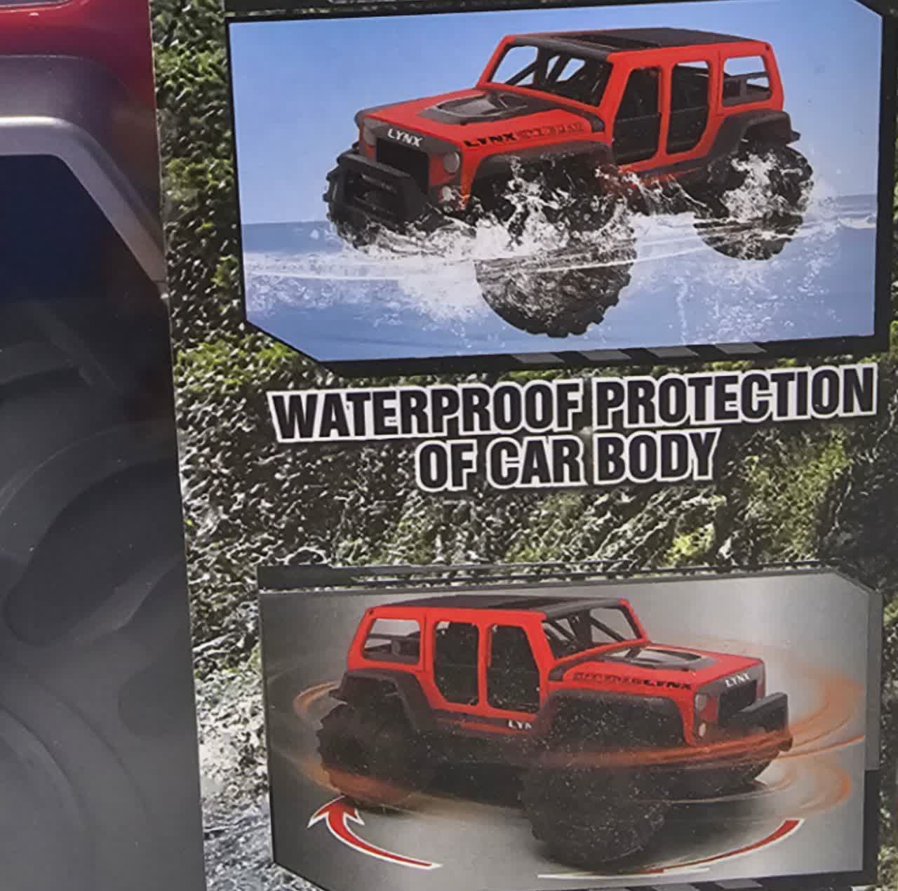 ماشین بازی کنترلی ناب سل مدل ضد آب آفرود شارژی چراغدار کد Waterproof off-road car solong RC