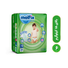 پوشک کودک مولفیکس مدل چسبی سایز 6 بسته 24 عددی