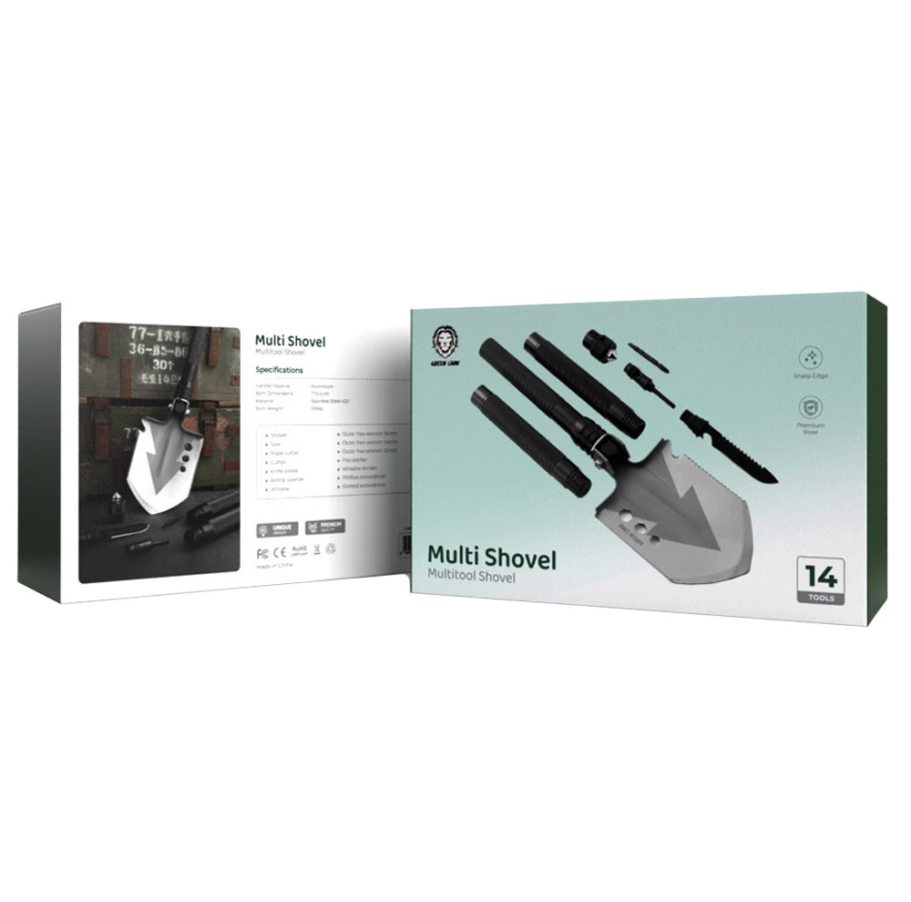 ابزار چندکاره سفری گرین لاین مدل Multi Shovel