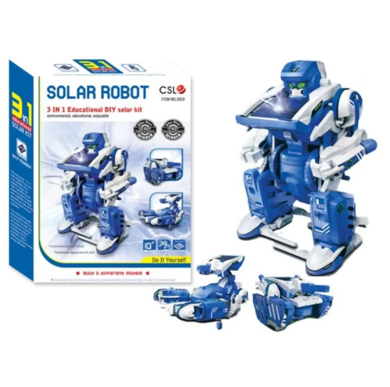 ربات ناب سل مدل آموزشی سولار خورشیدی 3 در 1 SOLAR ROBOT 3IN1 EDUCATIONAL DIY SOLAR KIT