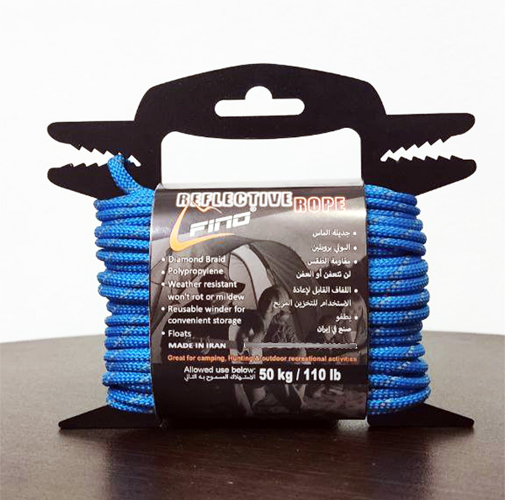 طناب شبرنگ فینو مدل Reflective-3.5mm طول 30 متر