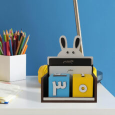 استند رومیزی کودک طرح تقویم جاودان خرگوش مدل MKids42-D