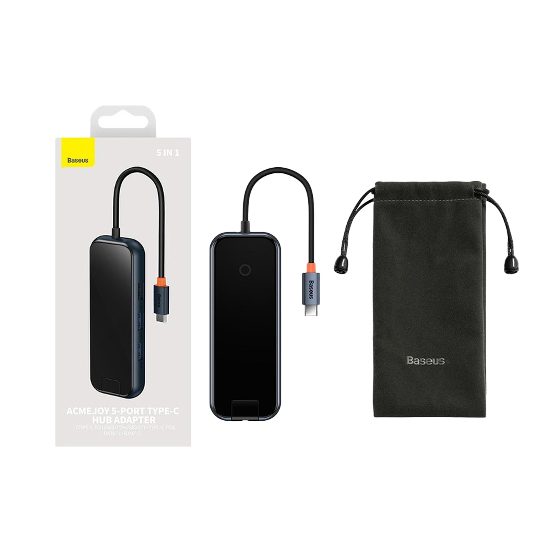هاب 5 پورت USB-C  بیسوس مدل WKJZ010113