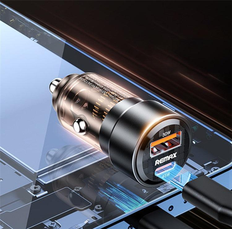 شارژر فندکی 75 وات دو پورت ریمکس مدل RCC 360