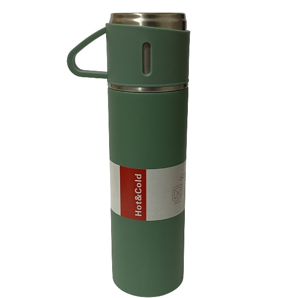 فلاسک و لیوان مدل hot-cold گنجایش 0.5 لیتر بسته 3 عددی