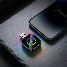 کارپلی و اندروید اتو مدل Wireless CarPlay/Android Auto Q1AS به همراه مبدل USB به USB-C