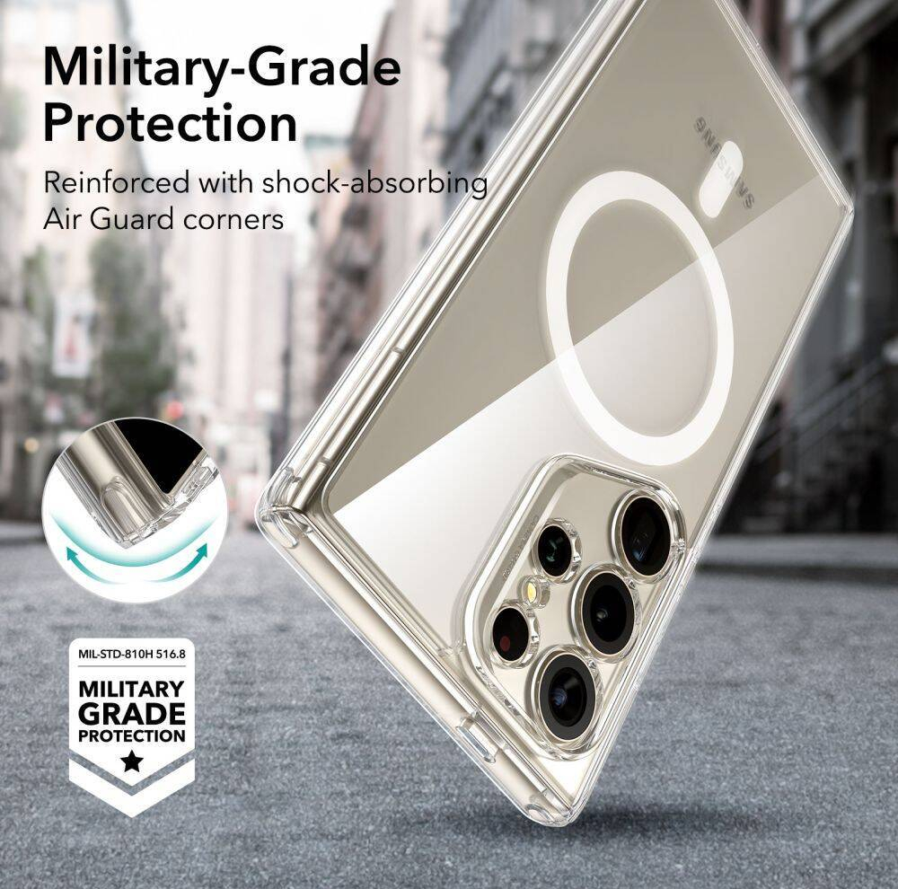 کاور قاب تک مدل مگ سیف magsafe مناسب برای گوشی موبایل سامسونگ Galaxy S24 ULTRA