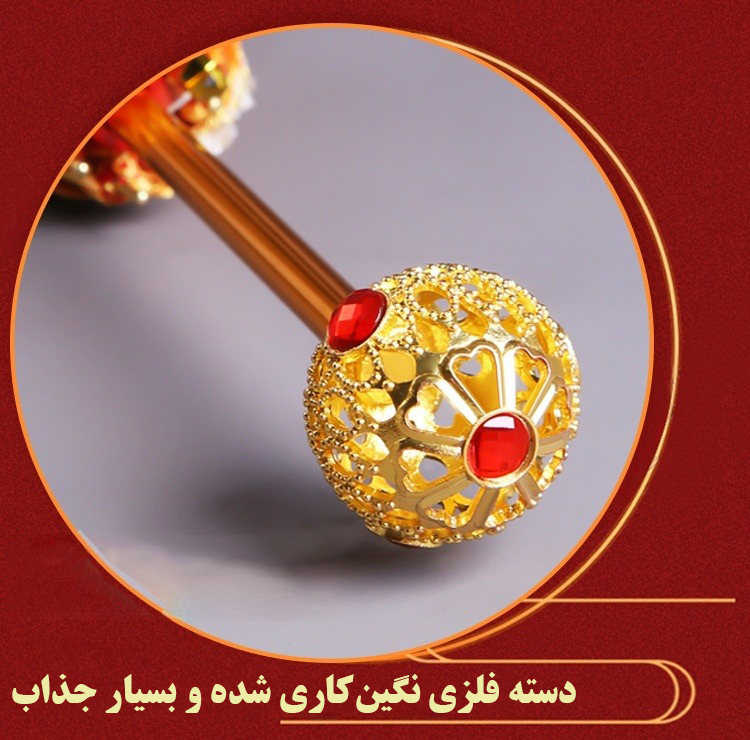 چتر 8 پره مدل پولکدار طرح Chinese Dragon قطر 95 سانتی‌متر