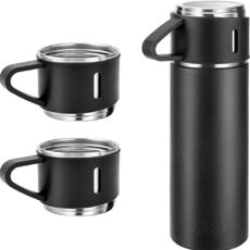 فلاسک مدل سه گنجایش 0.5 لیتر به همراه لیوان بسته 3 عددی