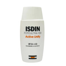 کرم ضدآفتاب بدون رنگ ایزدین SPF50 مدل FOTOULTRA 100 ACTIVE UNIFY ‌مناسب انواع پوست، حجم 50 میلی‌‌لیتر
