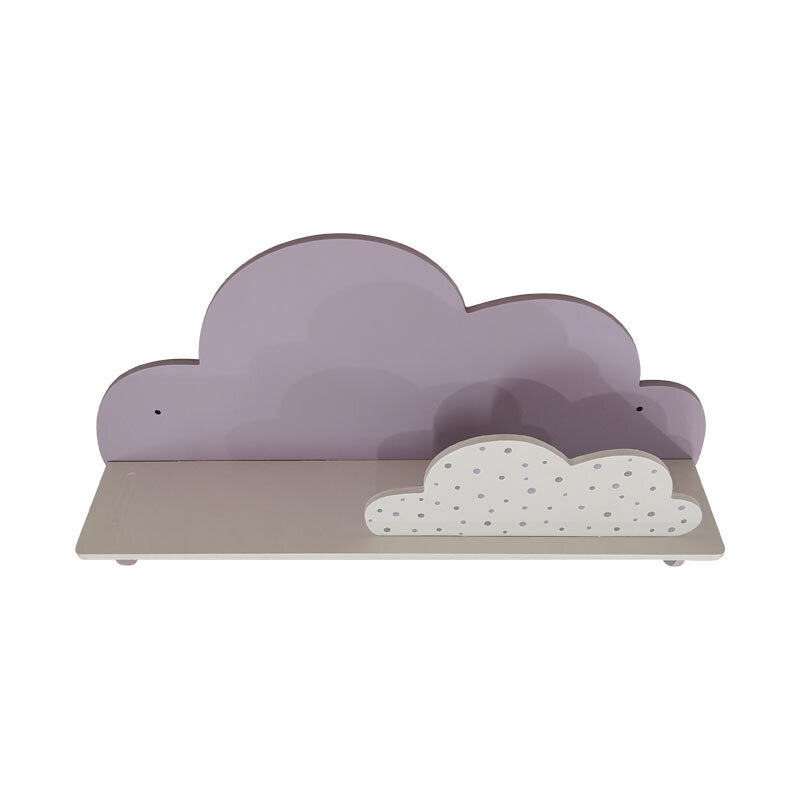 شلف دیواری اتاق کودک طرح ابر مدل MKids52-Lilac