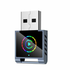 کارپلی و اندروید اتو مدل Wireless CarPlay/Android Auto Q1BD به همراه مبدل USB به USB-C